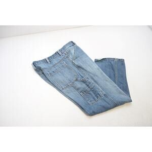 Old Navy Carpenter Fit Loose Painter Denim Jeans Rugged Mens Sz 42 x 32